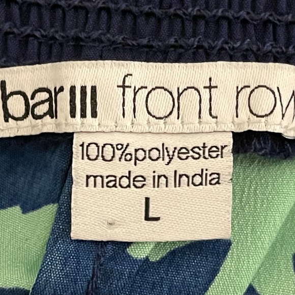 Bar III Front Row Bear Print Effortless Wide Leg Pants ~ Size L - Picture 5 of 7